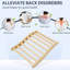 Bois de pruche naturel, forme ergonomique en S pour un confort et une posture optimaux, sans teinture, forme en S, relaxant et rafraîchissant, soulage les tensions musculaires du dos