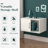 24" White Cube Storage Organizer w/ Sliding Door - Stackable Modular Bookshelf & Storage cabinet