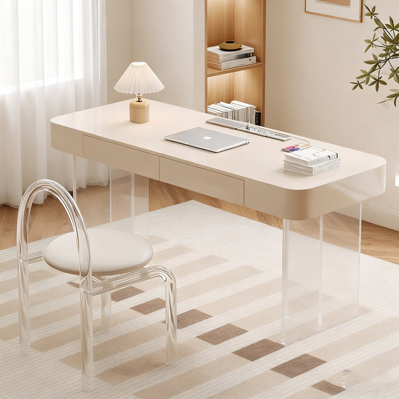 Bureau exquis et élégant, H 29,52 po x l 62,99 po x P 23,62 po