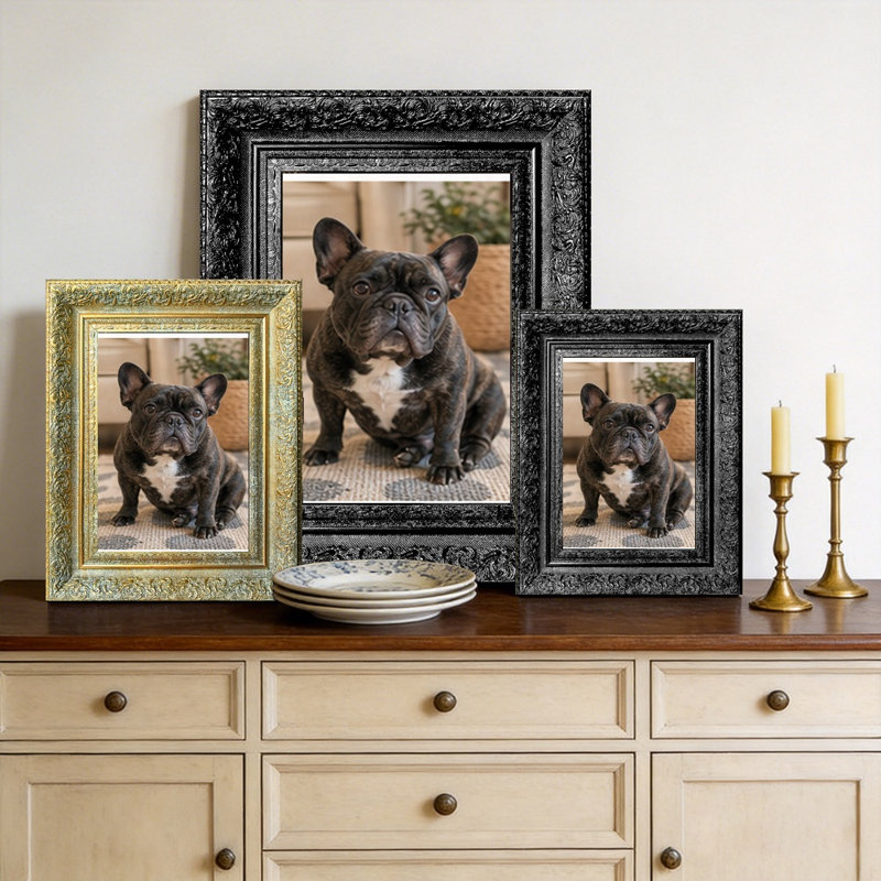 Cadre photo mural 3 pièces 8 "x 10" noir, Black, 3, 8" W x 10" H
