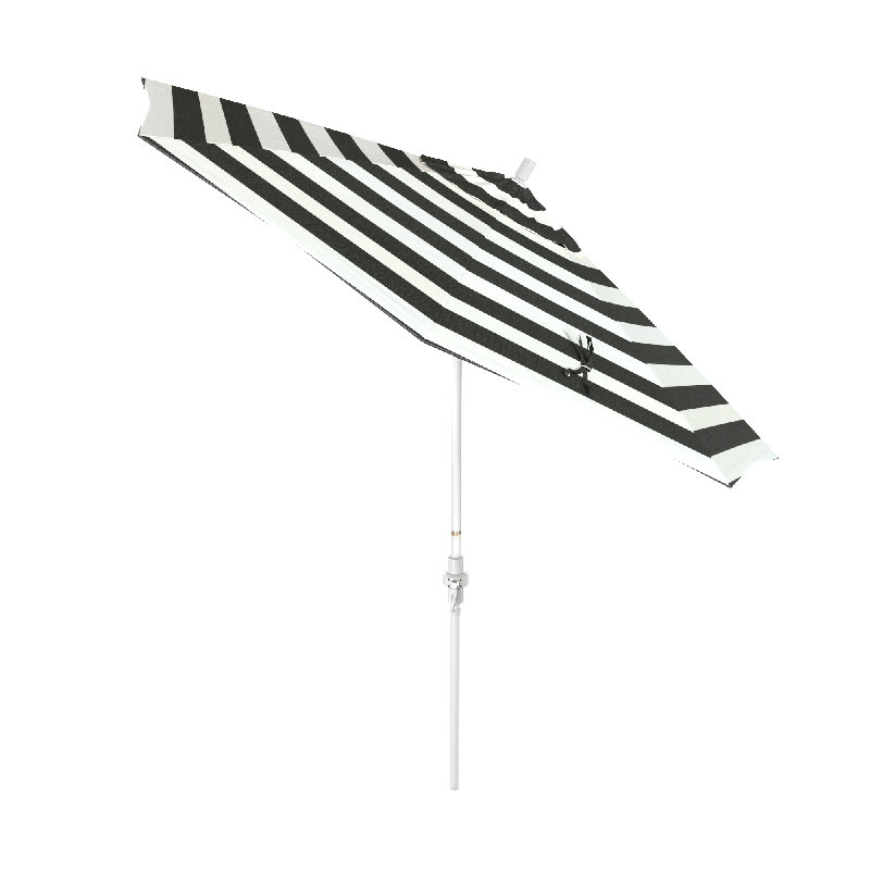 Parasol de marché 108 po Stephenville, Cabana classique à rayures noires Sunbrella®