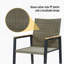 Ensemble de table de salle à manger 7 pièces toutes saisons, ensemble de conversation pour terrasse avec trou pour parasol et extérieur en rotin