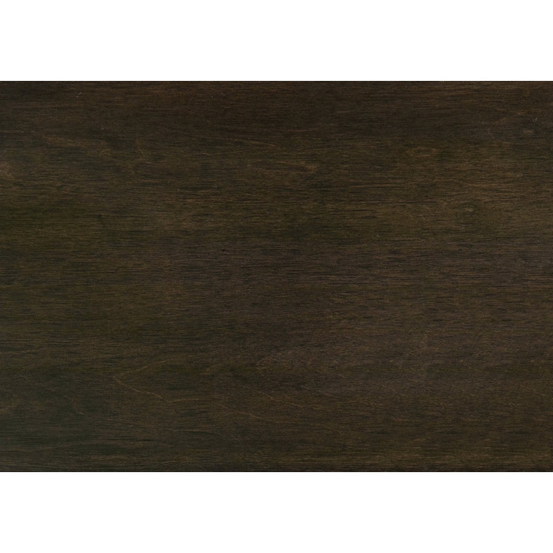 Ensemble de 2 chaises à finition espresso avec revêtement en similicuir noir