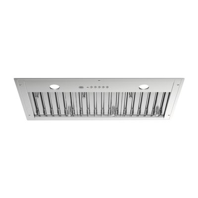 33"" 1200 CFM Ducted Insert Range Hood in Stainless Steel with Nightlight Remote Control Included -  Bertazzoni, KIN36XT