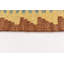 Tapis de zone en laine 3 pi 5 po x 3 pi 8 po main-of-kind noué la brown Doorfield