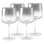 Wine Glasses - Set of 4 - Water Glass -Smoked Metallic Ombre- Stemmed - 12 Oz. - Made in Europe