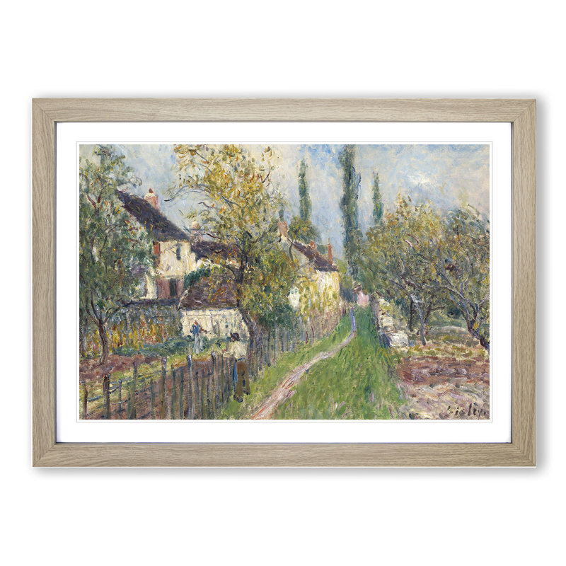 A Pathe at Les Sablons by Alfred Sisley - Picture Frame Painting, 27cm H x 36cm W x 2cm D, Oak Framed