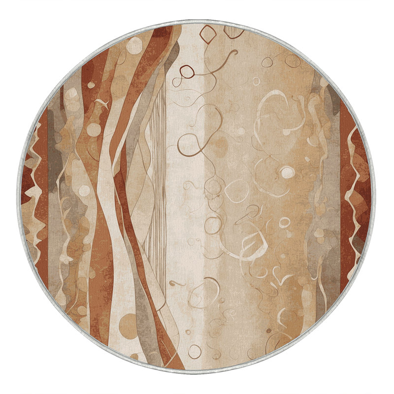 Tapis Serene Ebb, Rond 4 pi