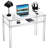 Acrylic Desk With Open Storage, Home Office Computer Writing Desk Office Study Table (39.4'' X 19.7'' X 29.5'')-226048587