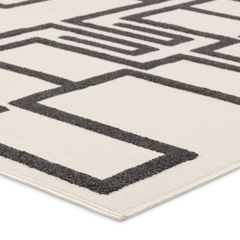 Rys Geometric Indoor / Outdoor Rug, Rectangle 6 pi 7 po x 9 pi 6 po
