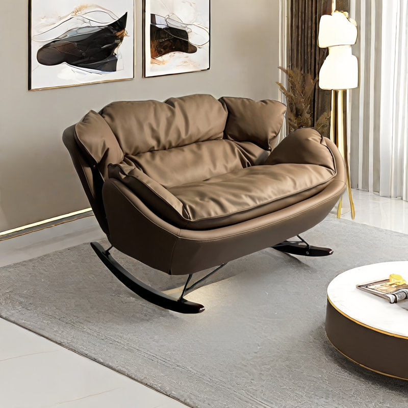 Fauteuil berçant, Brun foncé