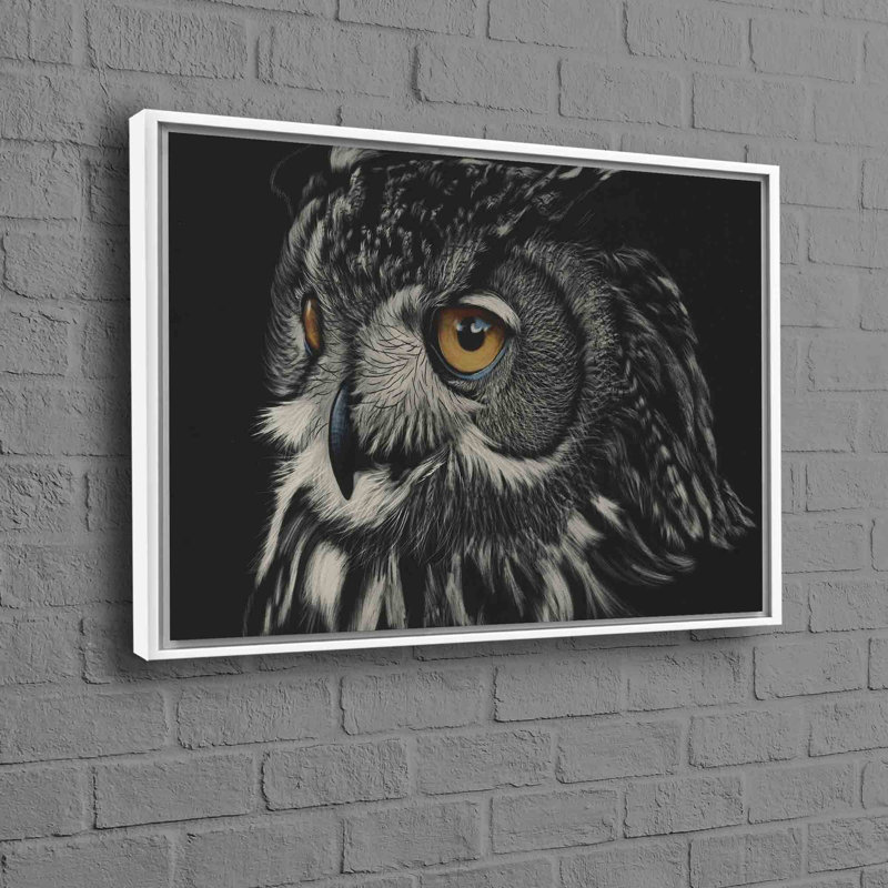 Print on Canvas, White, Framed Print without Mat, 20 cm H x 30 cm W