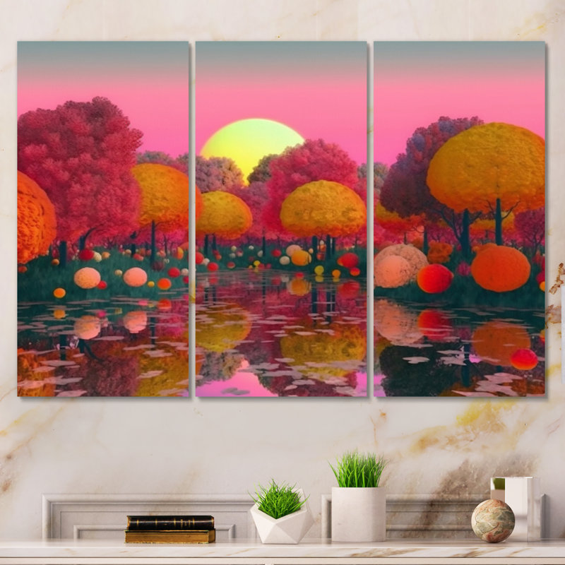 Gryff - Asian Art, reproduction d'art sur toile, H 32 po x l 48 po x P 1 po