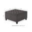 Grand repose-pieds de rangement carré avec pieds en bois-873345613