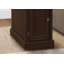 Table d'appoint, table de bout, table d'appoint, table de chevet, étroite, chambre à coucher, lampe, tiroir de rangement, placage brun