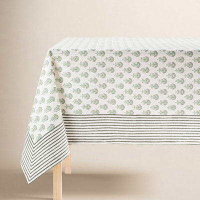 Hand-Blocked Tablecloth