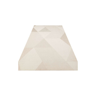 Tapis tissé à plat 100% coton de qualité supérieure, 31,5 po x 118,1 po | Sans velours, 3,5 lb / m² | Élégante couleur beige, lavable à la machine à 86 ° F | Facile à nettoyer avec l'aspirateur et le détachant, parfait pour le salon et la chambre à coucher