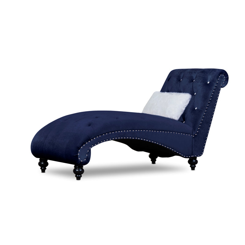 Chaise longue, Bleu velours