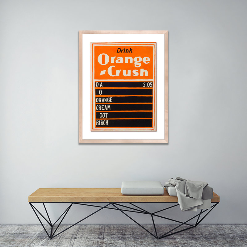 Orange Crush Print by Erica Hauser, Natural