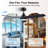 52inch Ceiling Fan with Light & Remote, High-Airflow 6-Speed Timer Dimmable LED Light Kit, Silent DC Motor Modern Matte Black Ceiling Fan with 5"&10" Downrods for Living Room Bedroom-1083487750-1083487749