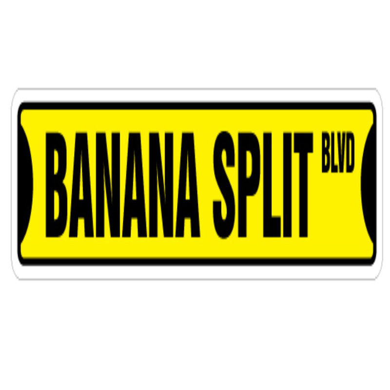 Banana Split Street Sign