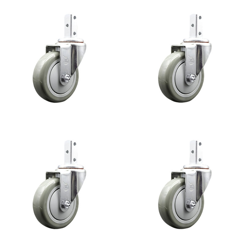 Polyurethane Caster, Gray