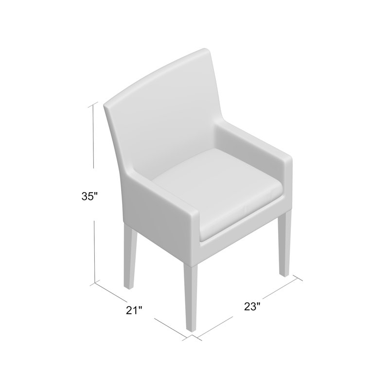 Anishia Outdoor Dining Armchair, Sail White Performance