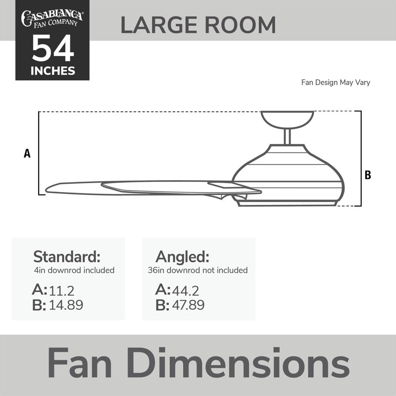 Inez 60'' Ceiling Fan with LED Lights, Nickel