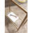 Prisha Rectangle Glass Narrow Side Table
