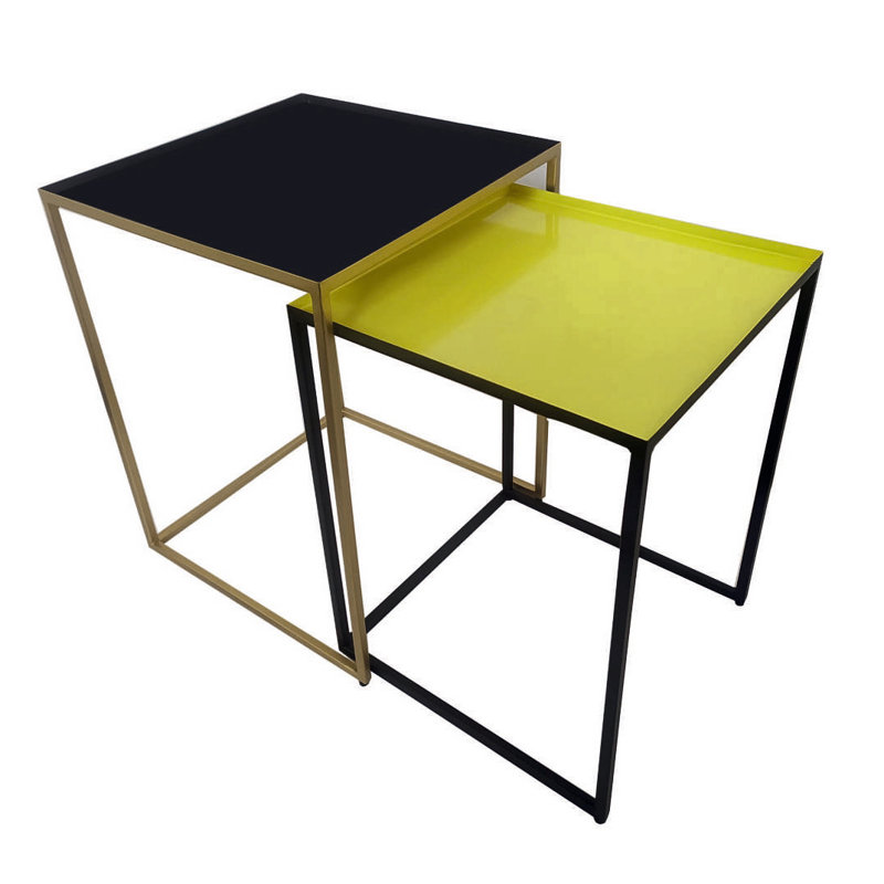 Kyria Iron Tray Top Nesting Tables