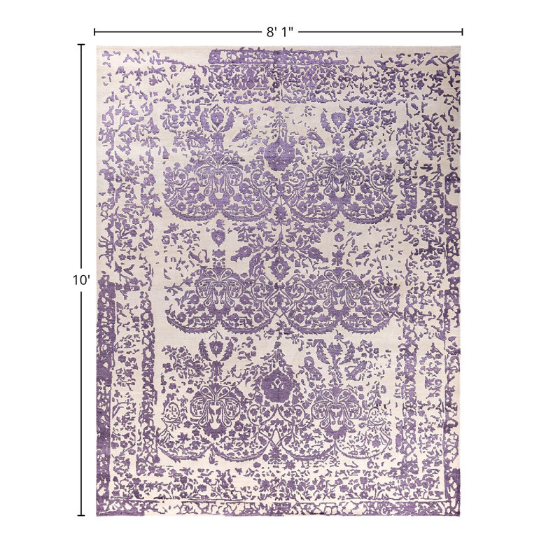 Overdyed One-of-a-Kind 8' 1" X 10' 0" Hand Knotted Area Rug