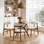 Chaise d'appoint rembourrée en bois massif Vannie-95087033-126400236