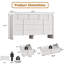 Commode 55,1 po de largeur avec 10 tiroirs, commode cannelée pour chambre à coucher et salon-2145897750