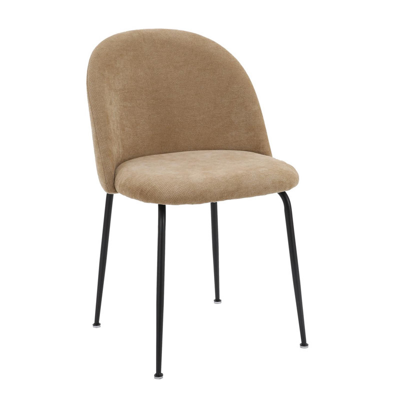 Upholstered Fabric Dining Chair, Beige