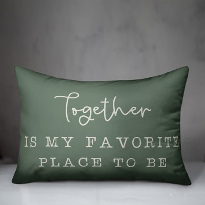Favorite Place Outdoor Rectangular Pillow Cover & Insert