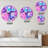 Translucent Liquid Art in Pink and Blue - Modern Wall Clock-1666283336