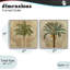 Ensemble de giclées encadrées 2 pièces Subdued Tropical Palms, design par Steve Hunziker-1574612048-1574612014