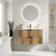 Meuble-lavabo de 30 po avec lavabo en céramique et 2 tiroirs-128923460