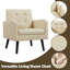 Fauteuil en simili cuir avec pieds en bois massif Bakhyt-539994963