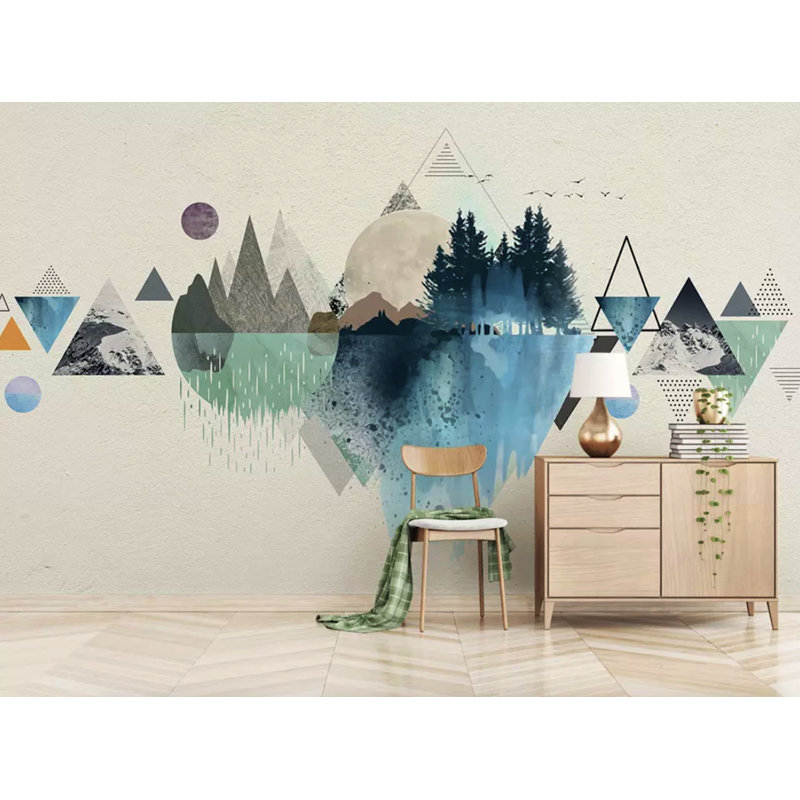 Crosslake Wall Mural, 114" L x 204" W