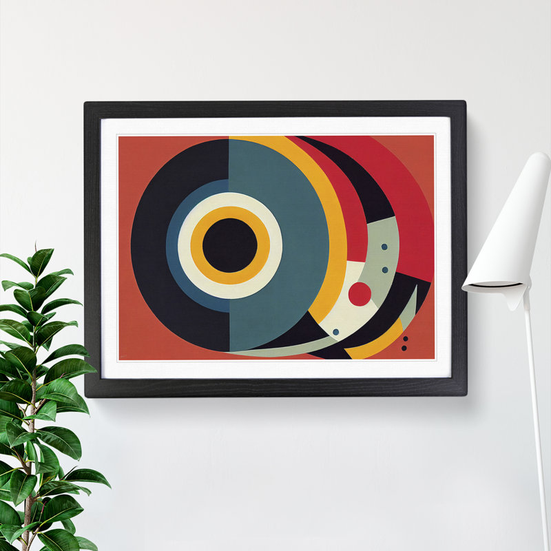 Boundless Abstract - Single Picture Frame Print, Black Framed, 46cm H x 64cm W x 2cm D