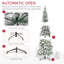 Arbre de Noël artificiel enneigé 7,5 pi avec des branches réalistes et 668 pointes