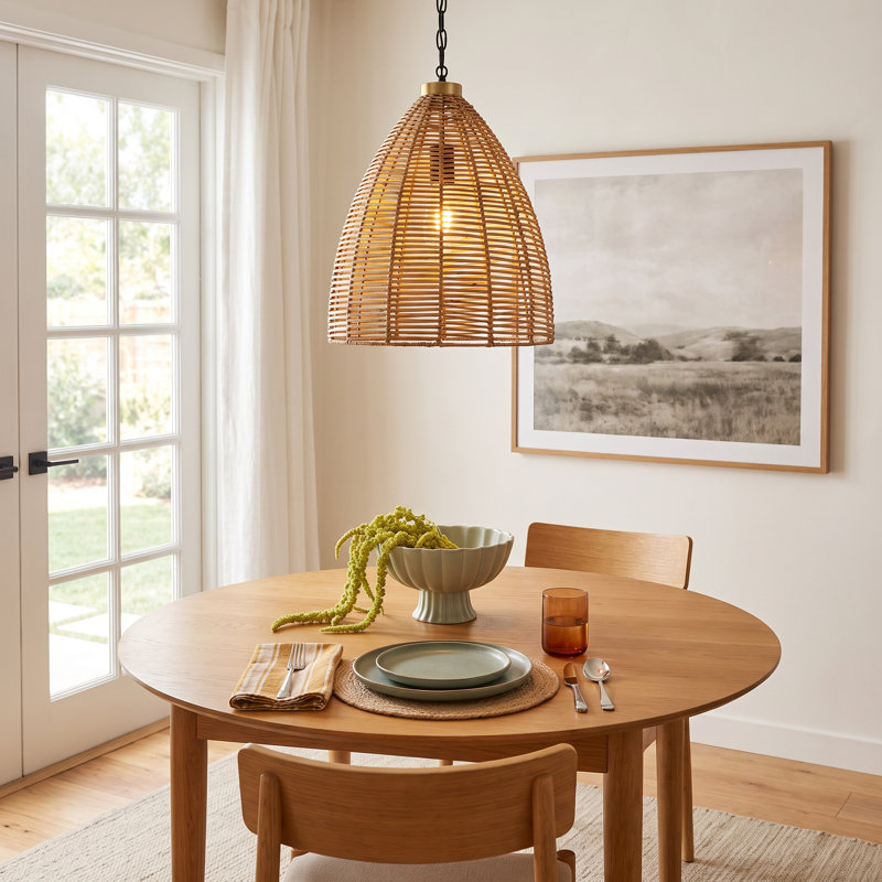 Jax 1-Light Rattan Pendant Light