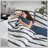 Premium Bedding Sets, Polyester Full Queen Modern Striped Home Comfort