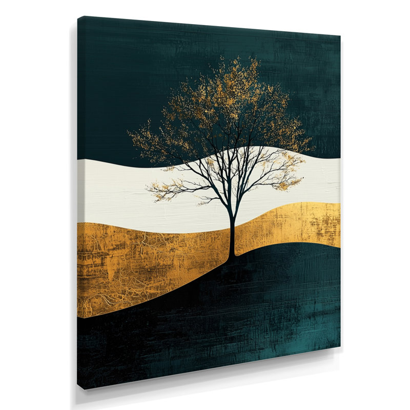 Lamkin - Paysages, art mural, salon, H 32 po x l 16 po, Toile tendue, Ne s’applique pas