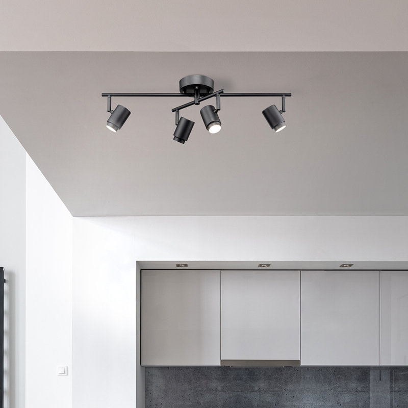 26'' 4 -Light Fixed Track Track Kit with Dimmable and Adjustable Head