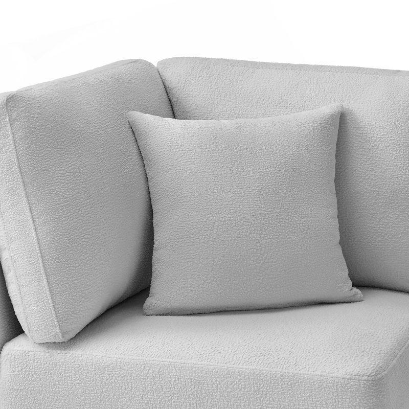 Chaise de coin Chauncy - Gris, Gris