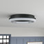 Plafonnier encastré 30 W à DEL, à intensité variable, métal noir et résine, 6000 K, certifié ETL, 3300 lumens, 120 V