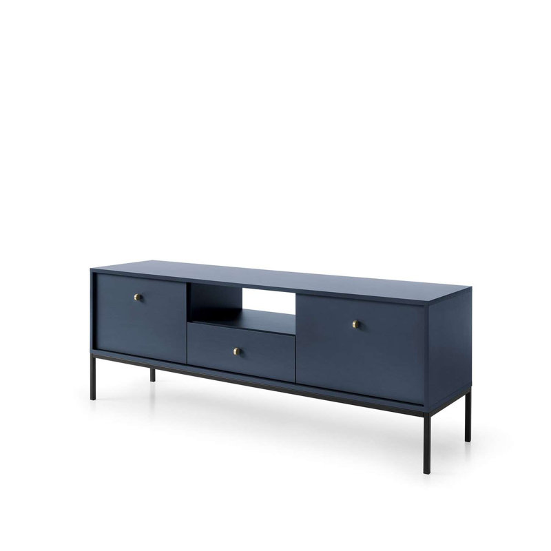 Ardag Unfinished TV Stand for TVs up to 65", Navy Blue