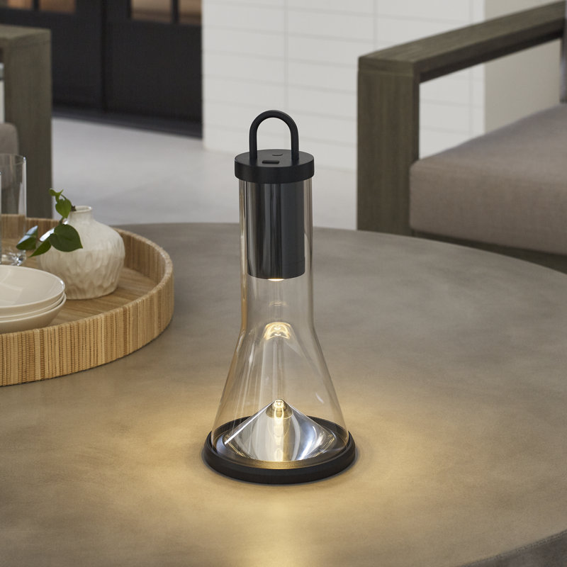 Kandella Accent Rechargeable Table Lamp, Black